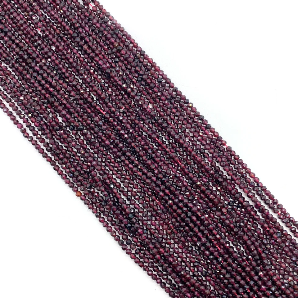 Perline In Vetro Rosso Per Gioielli Fai Da Te – Granato Naturale, Forma Rotonda, 4-12mm, Fili Da 39cm (15") Per Bracciali, Collane E Orecchini - 3