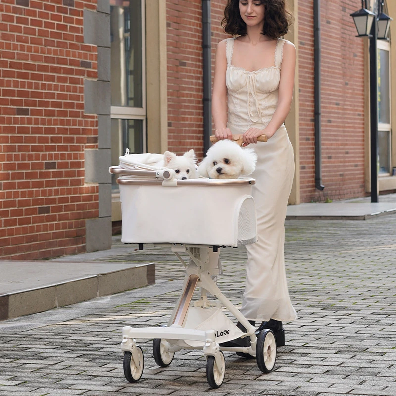 Lightweight Pet Stroller for Cats and Small Dogs, Portable Foldable Dog Carrier Bag, Premium Pet Outdoor Travel Vehicle