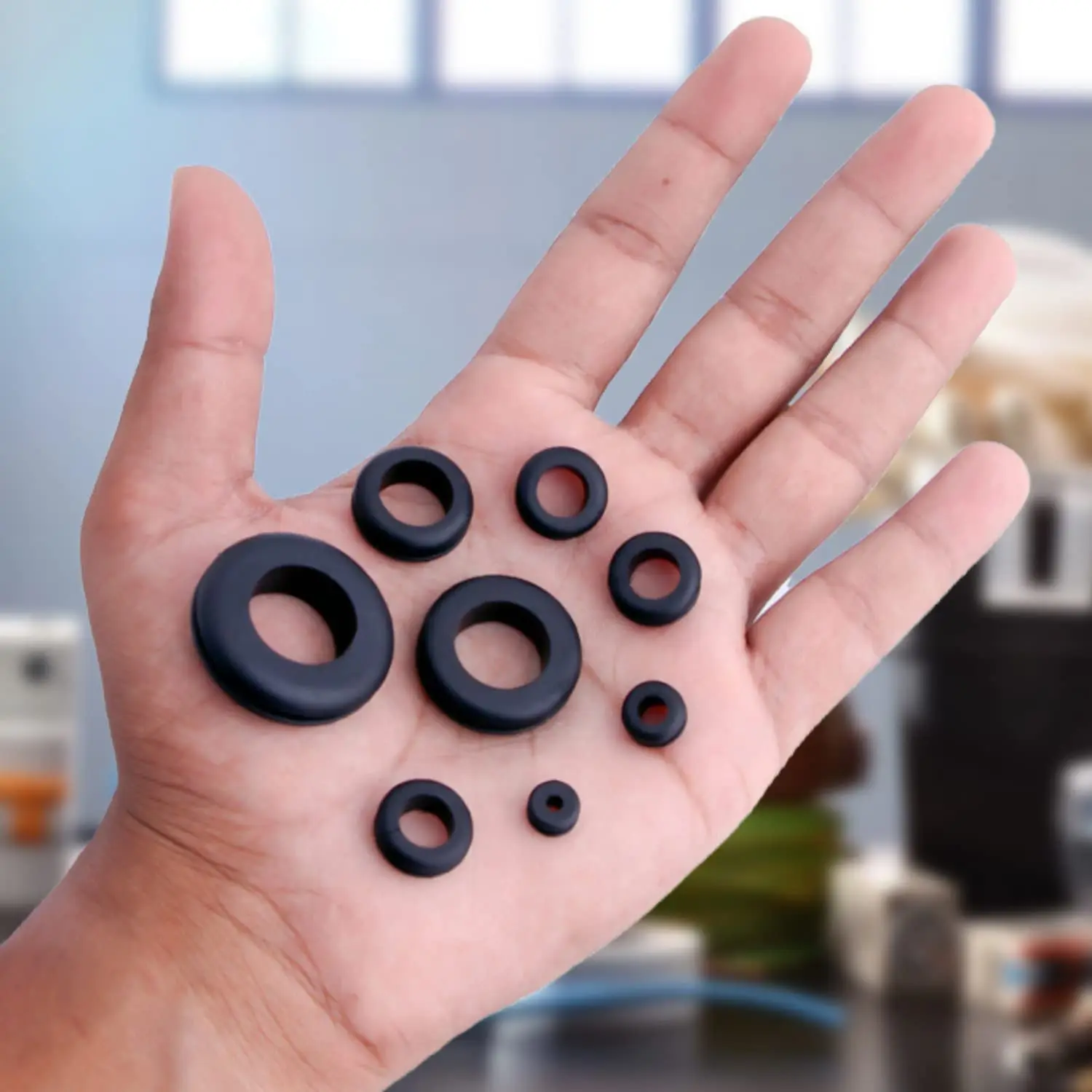 Rubber Grommet Blanking Hole Wiring Cable Gasket Seal Assortment Set 50/100pcs