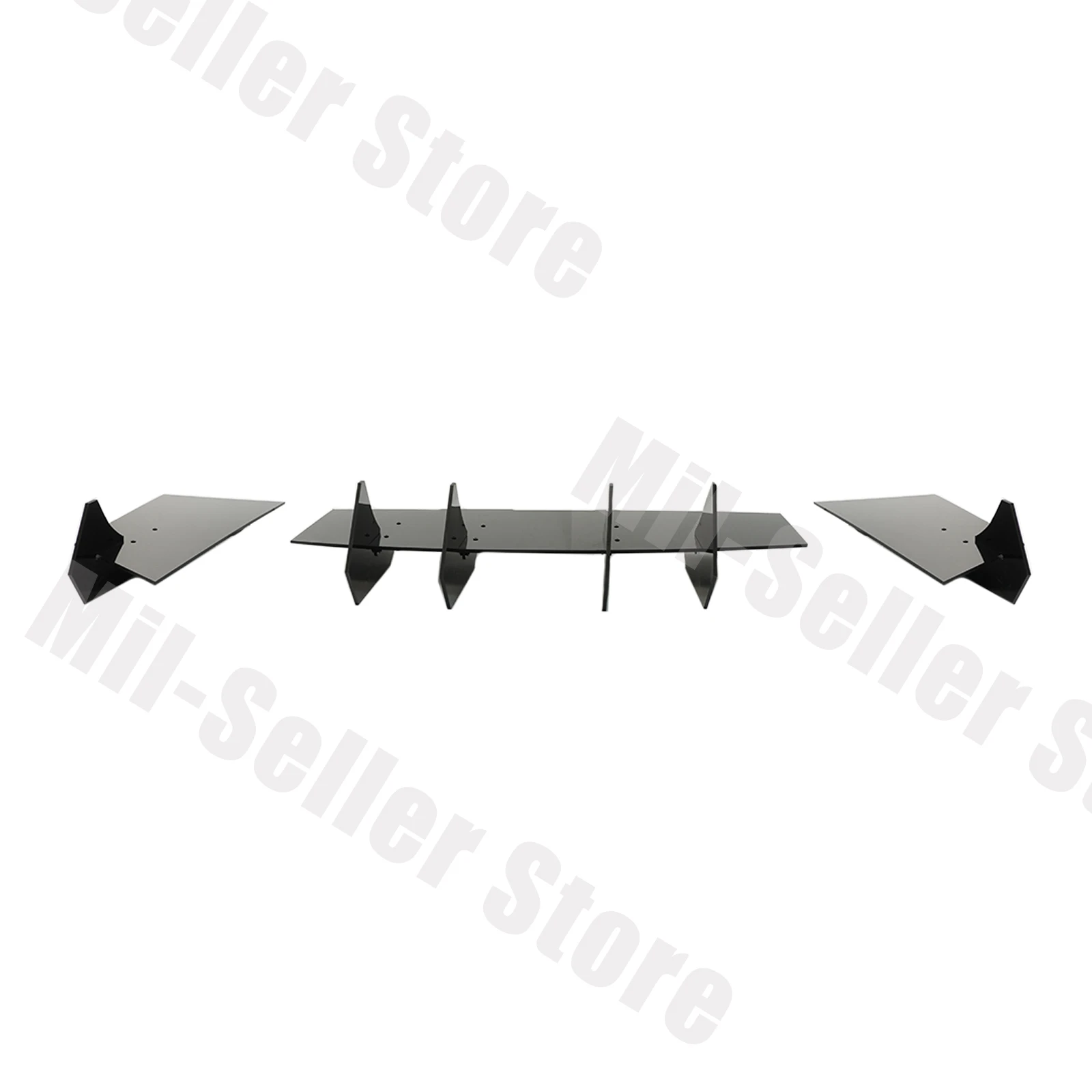 For Chevrolet Camaro SS-Rear Bumper Diffuser A Set With Quad Exhaust Cars Accessories Body Kit Glossy Black