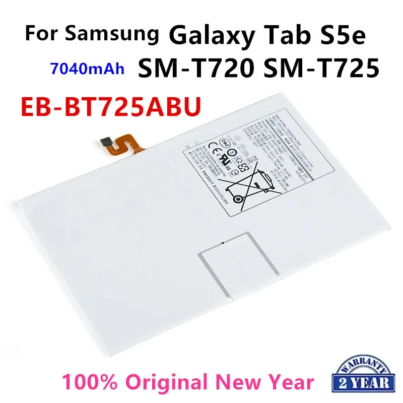 

Оригинальный телефон SAMSUNG 7040 мАч, Сменный аккумулятор для планшета Samsung Galaxy Tab S5e T725C T720