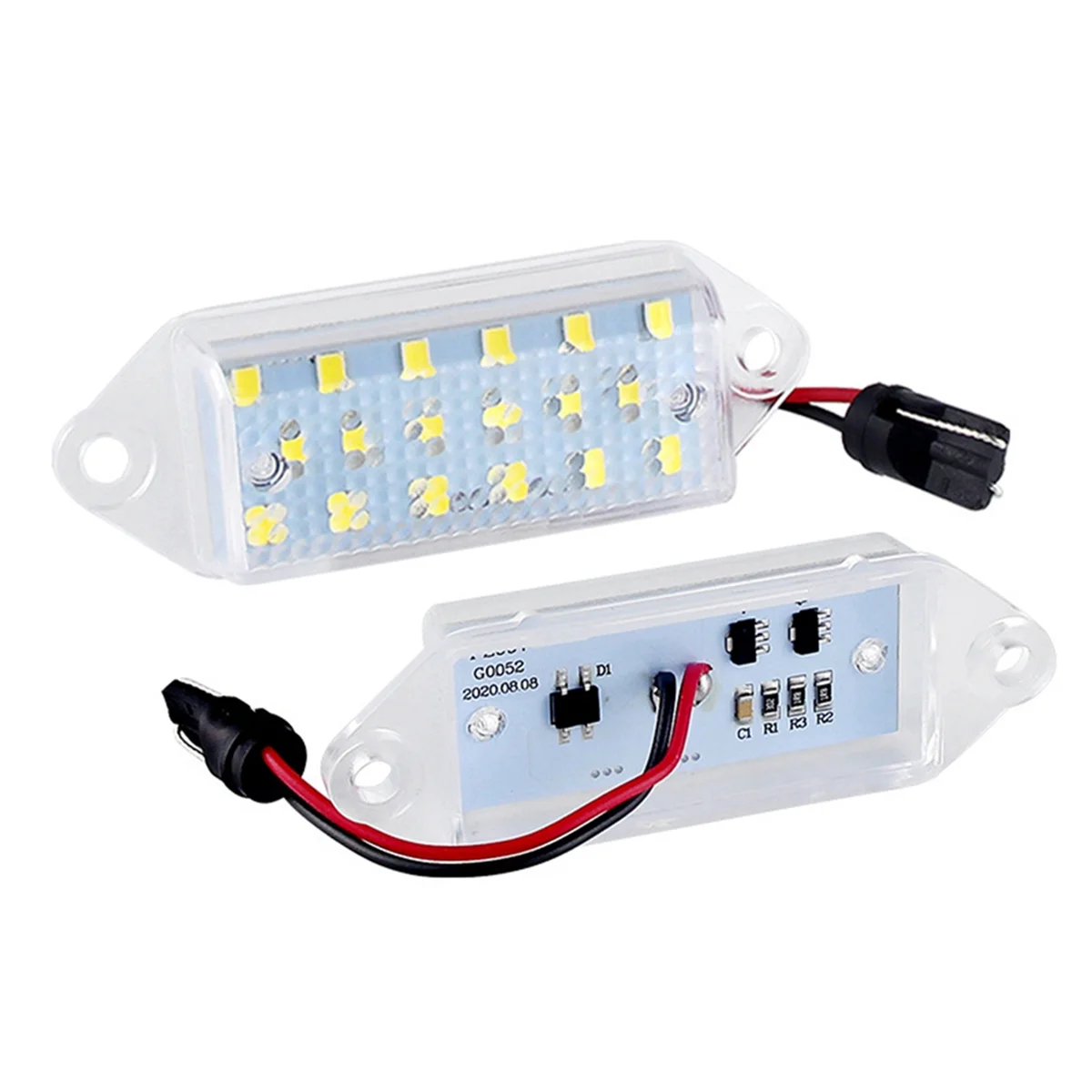 2Pcs Led Car Number Luce Targa Bianca Per Mitsubishi Lancer Evo Viii 2004-2008 Evo X