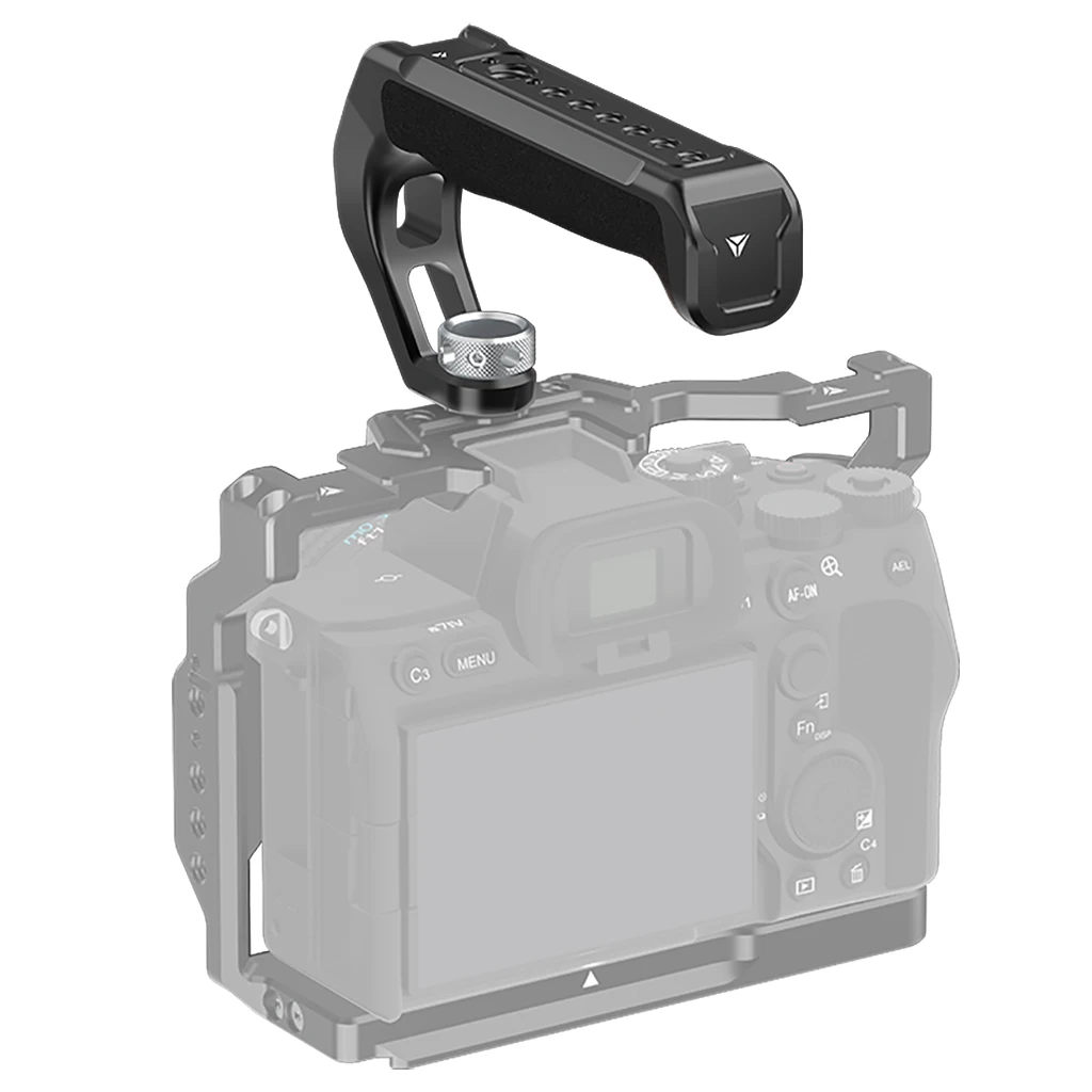 Camera Top Handle Handgrip 3/8 Arri Locating Hole Cold Shoe Mount Monitor Mic Nikon Canon Sony DSLR Camera Cage Rig camera handle grip,camera handle