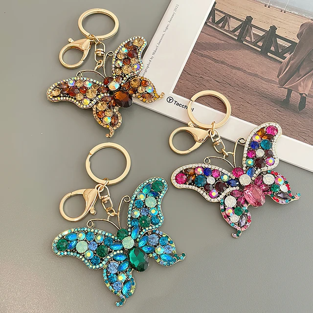 Rhinestone Key Ring Holder Pendant Keyring  Angel Wings Crystal Key Chain  - Cute - Aliexpress