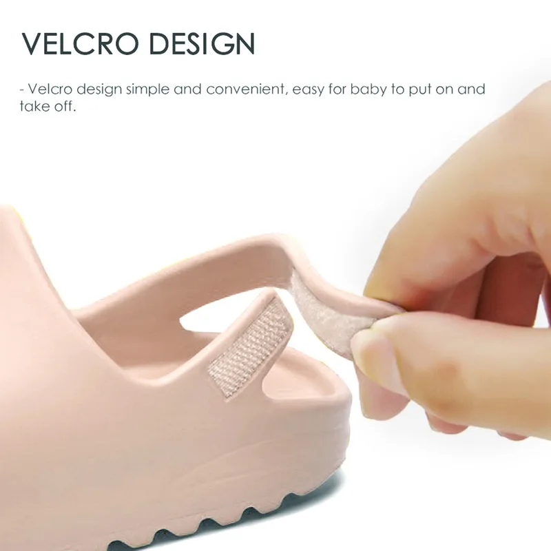 Summer Baby Toddler Kids Adults Slip-On Sandals Boys Girls Foam Beach Slides Candy Color Children Brand Breathable Sandals 6