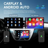 Lecteur multimédia de voiture Podofo avec écran IPS de 7 pouces, universel 1Din, radio MP5, CarPlay sans fil, Android Auto, Bluetooth, FM, USB, EQ, AUX, autoradio 3