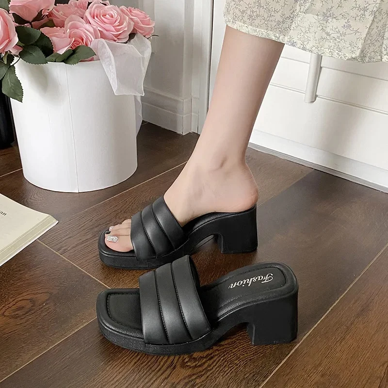 [2317 three horizontal belt] Black