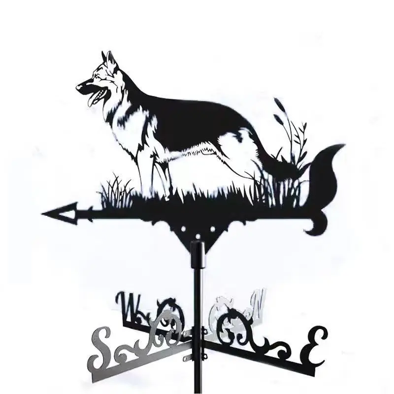 Weather Vane New Sailing Wind Vane Metal Silhouette Decoration Handicraft Decoration Metal Garden Courtyard