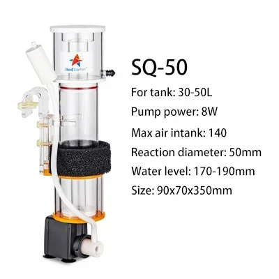 Red Starfish 220V Hang on Back SQ Series Protein Skimmer for