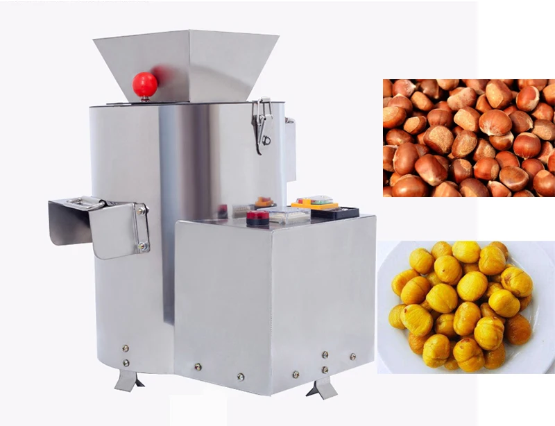 Description Picture 2 of item150KG/H Small Commercial Electric Automatic Chestnut Sheller Peeler Machine Chestnut Peeling Shelling Machine For Sale