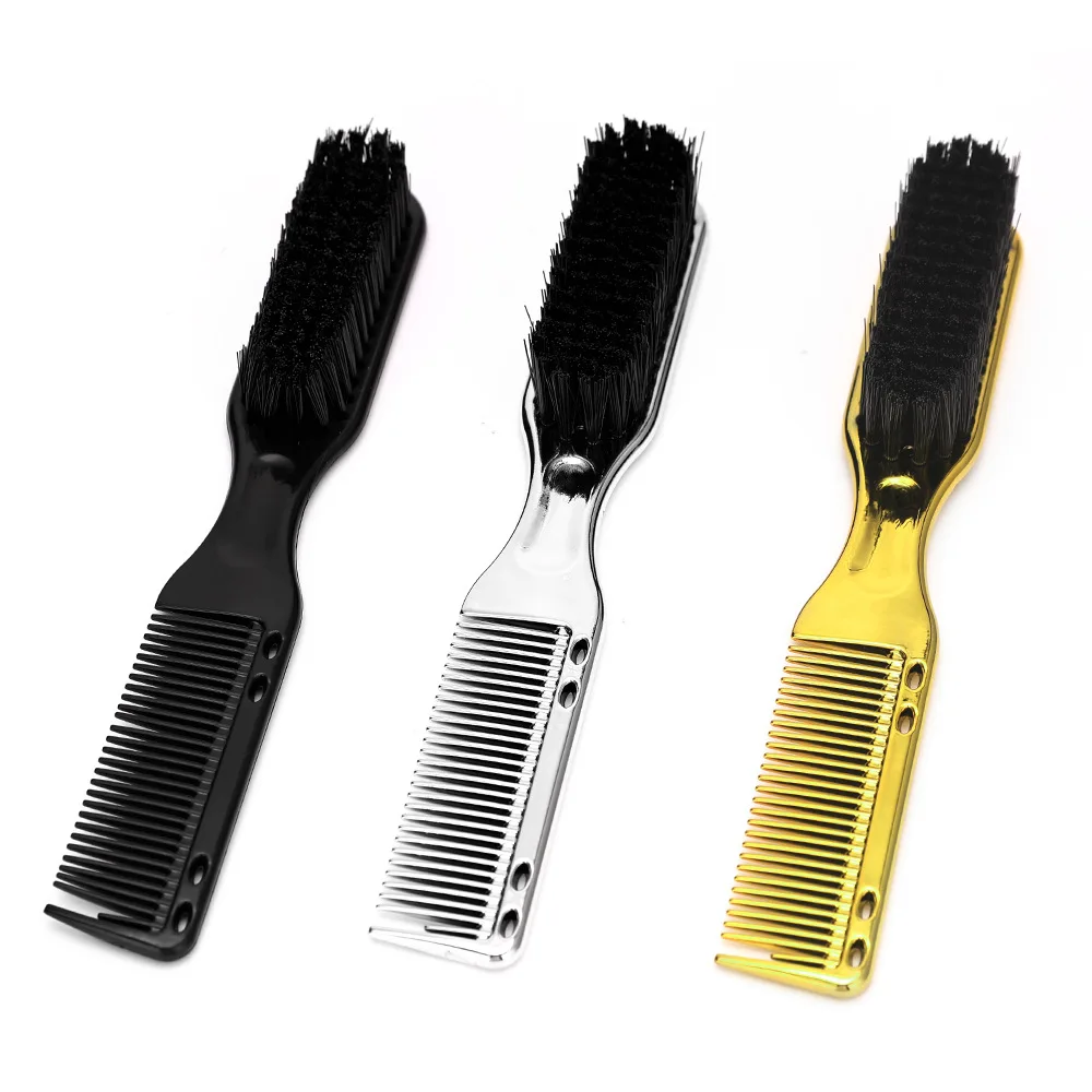 Multi functional men's beard beauty styling brush, nylon hairstyle brush, cleaning brush, suitable for hair and beard 2