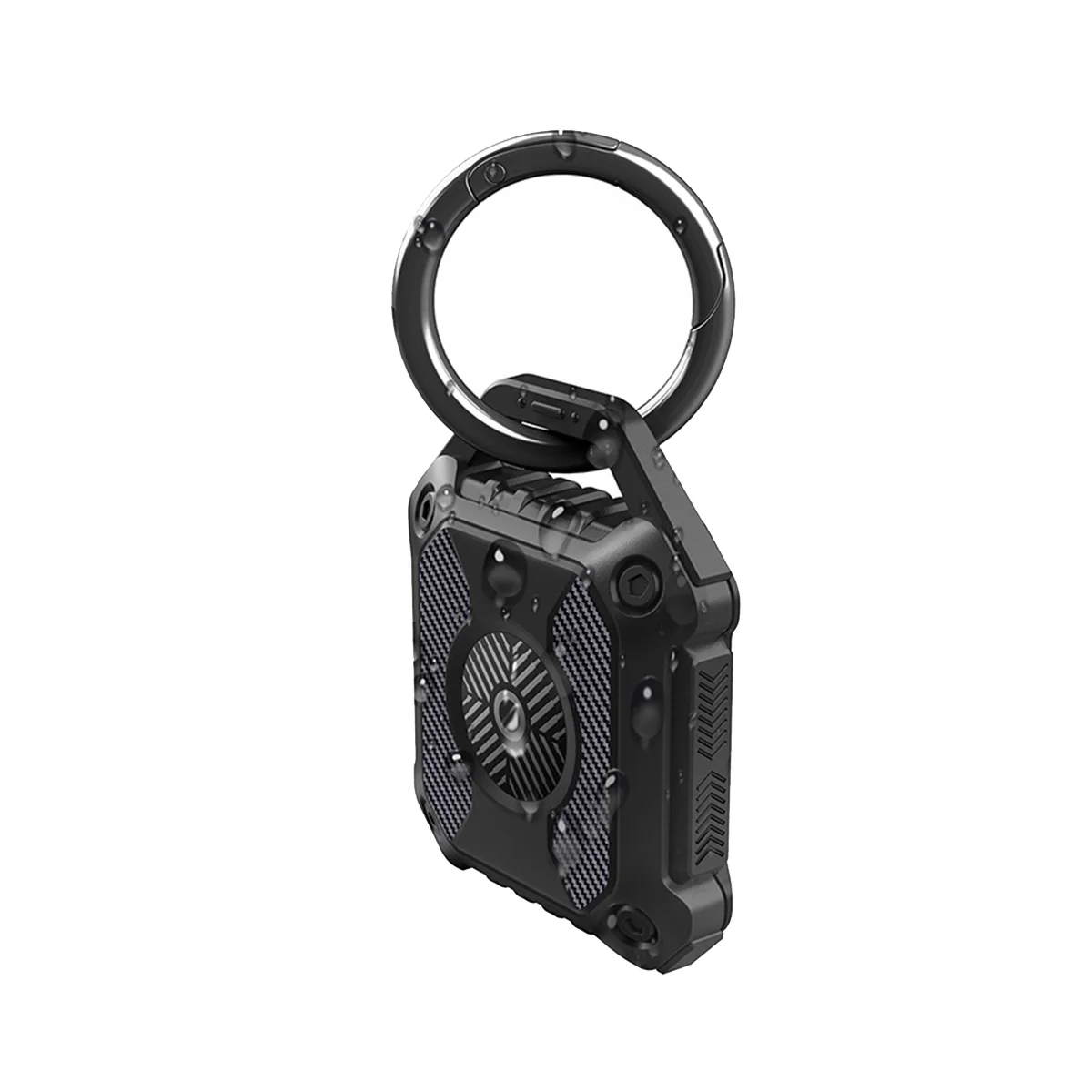 

For AirTag Locator Soft Silicone Protective Cover Waterproof Anti-Lost Anti-Scratch Case with Keychain Accessories