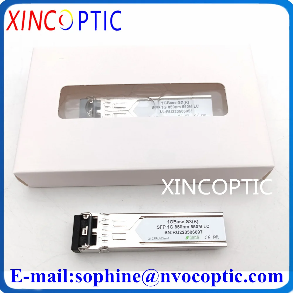 

10Pcs 1GBASE-SX(R) SFP 1G 850nm 550M Dual LC Fiber Module,S-85DLC05D MikroTik Compatible 1000BASE-SX Transceiver