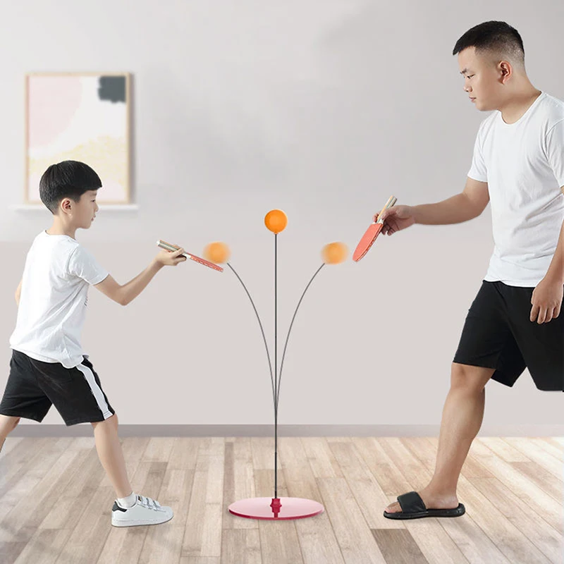 Table Tennis Training Set 1Set Table Tennis Training Device Table Tennis Set Portable Parent-child Entertainment Fitness Training Home Eyesight Workout