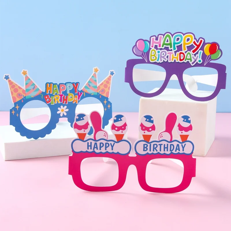 Occhiali Di Carta Per Feste Di Compleanno 50 Anni: 8 Pezzi Divertenti Per Photobooth E Decorazioni
