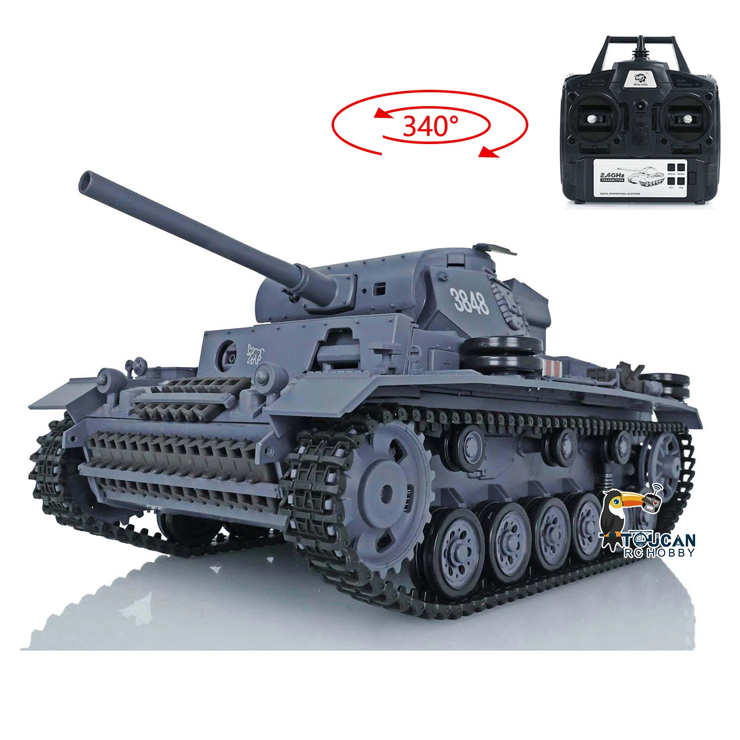 Char RC HengLong 1/16 Professionnel - Tank Robot Télécommandé pour Collectionneur
