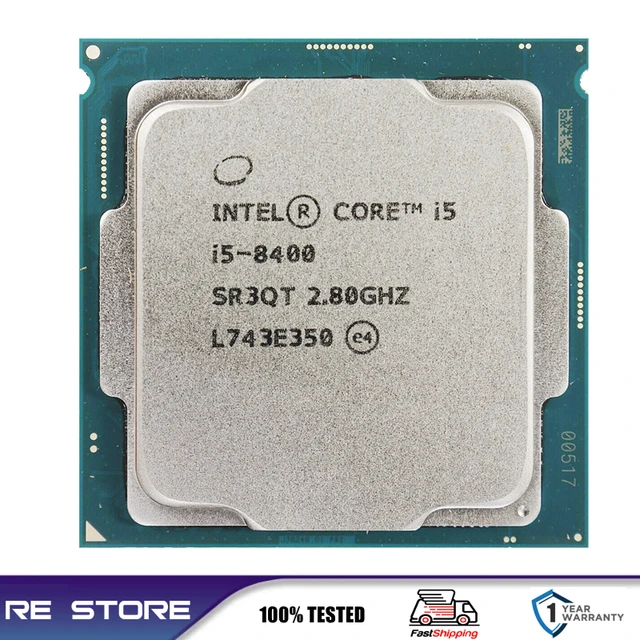 Used Intel Core i5-8400 i5 8400 2.8GHz Six-Core Six-Thread CPU Processor 9M  65W LGA 1151