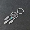 Dreamcatcher Metal Feather Dream Catcher Key Chain Keyring Women Vintage Charm Fashion Bohemian Indian Style Keychain New 5