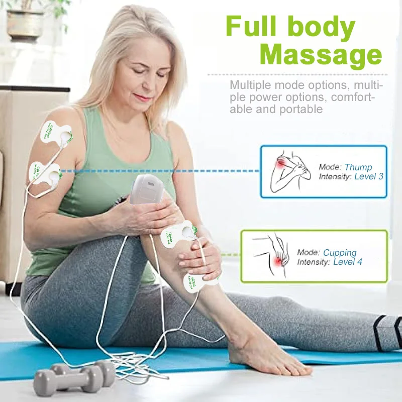 Tens Machine Muscle Massager Body Relaxation Therapy 8Mode Pulse Massage for Neck Back Meridian Physiotherapy masajeador muscula