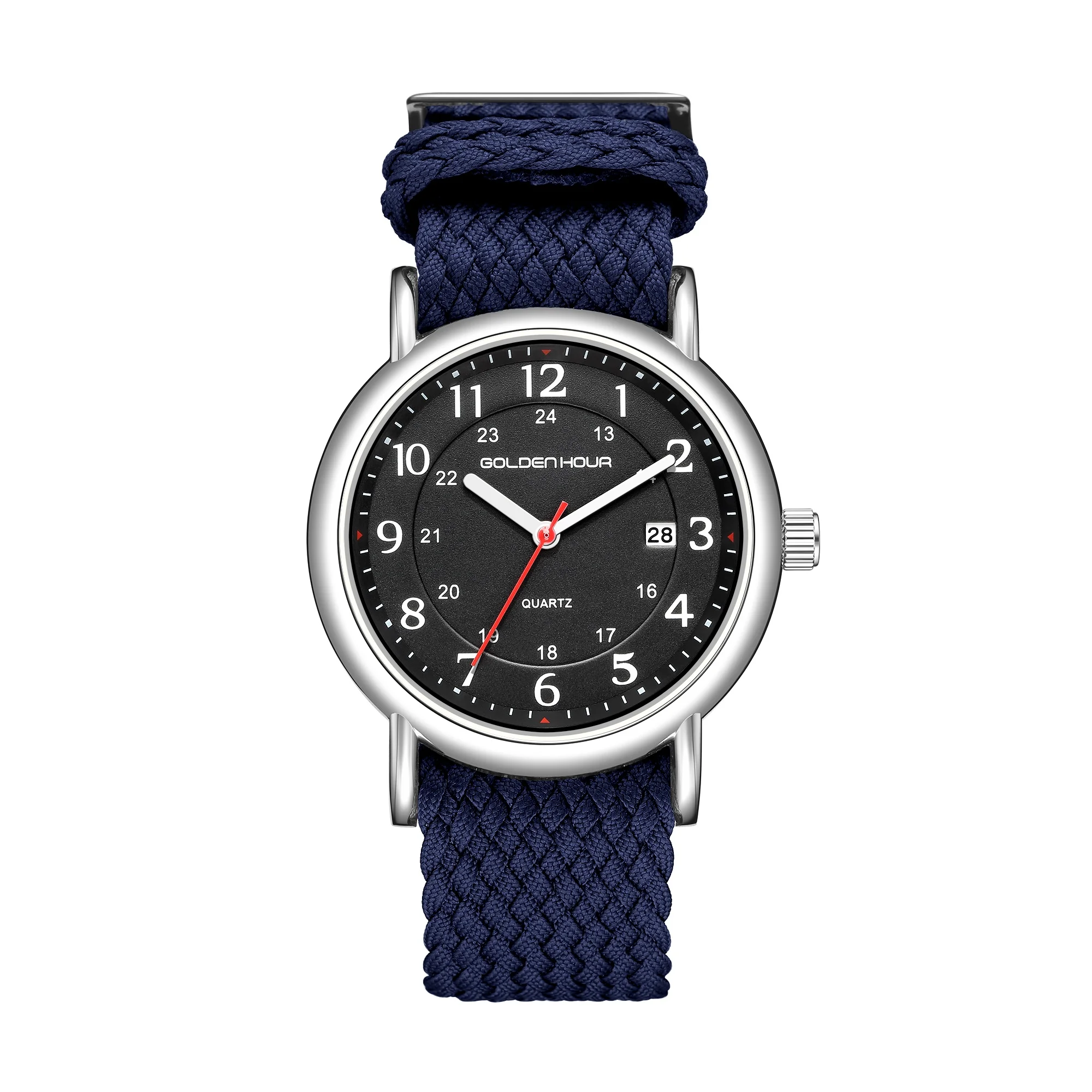 Men Sport Chronograph Quartz Wristwatch Date Military Stop Watch Casual NylonLeather Male New Relogio Masculino