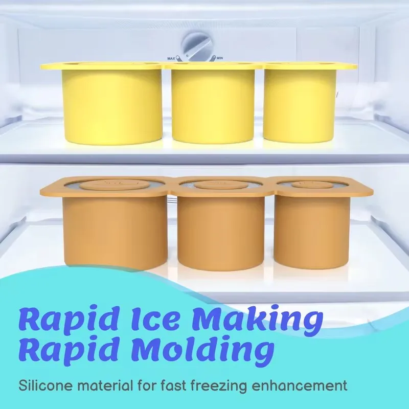 Silicone Ice Cube Mold Ice Grid Mold Silicone Ice Cube Mold Water Cup Non Stick Summer Ices Molds Silicone Molds For Cup Accessories