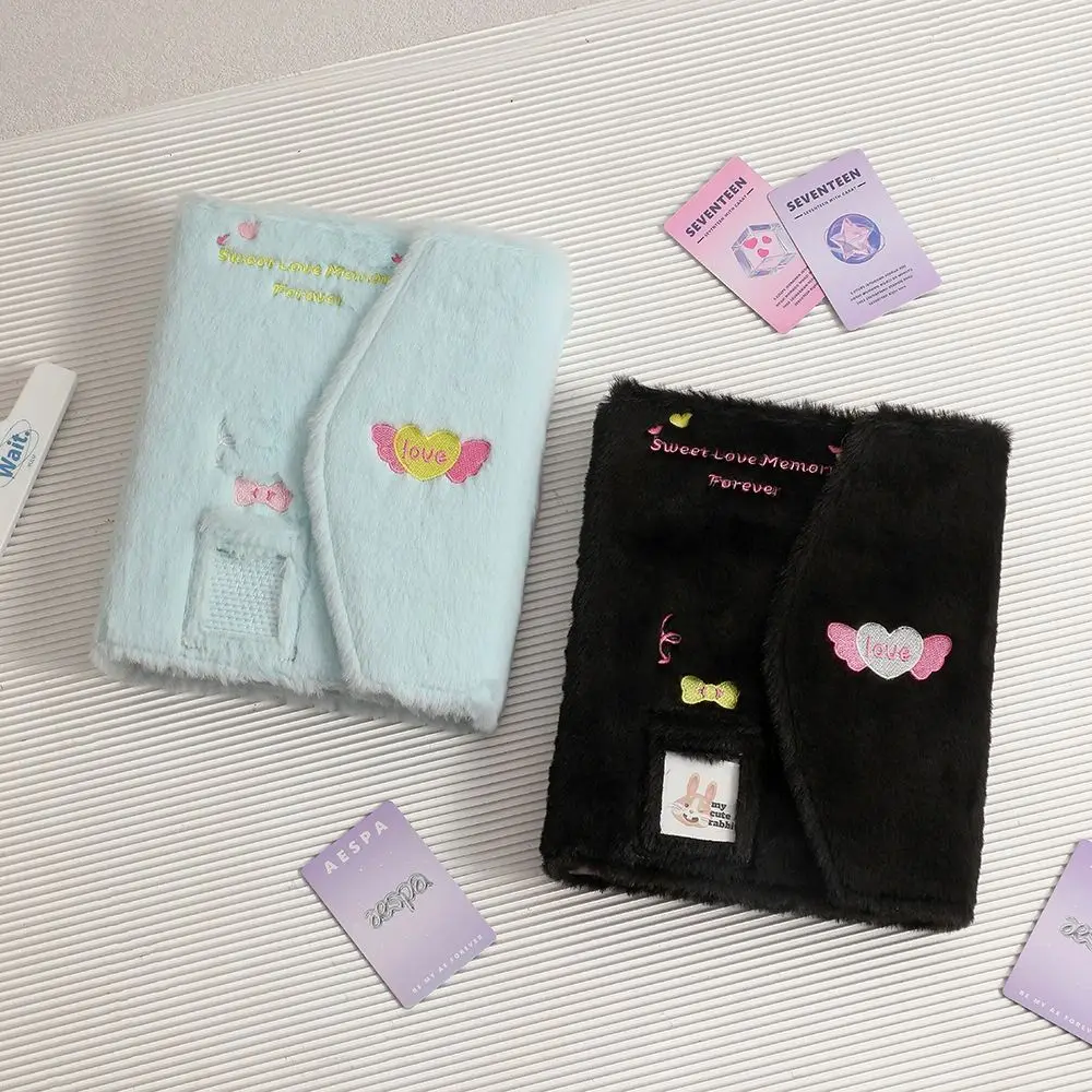 3 Inch Photo A5 Kpop Idol Photocard Binder Book Jacket Loose-leaf Photo Card Holder 6-hole Plush Collection Book