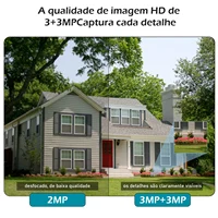 Icsee Black Wifi Surveillance Camera Security Camera Monitor 4K Ultra Hd Security Camera Wifi Waterproof - Imagem 4