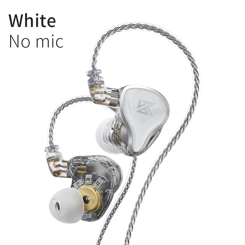 KZ ZAS 16-Unit Hybrid Technology Wired Earphones In-Ear HIFI Noise Reduction Earplug 8 Core Wire Headphones With Microphone 