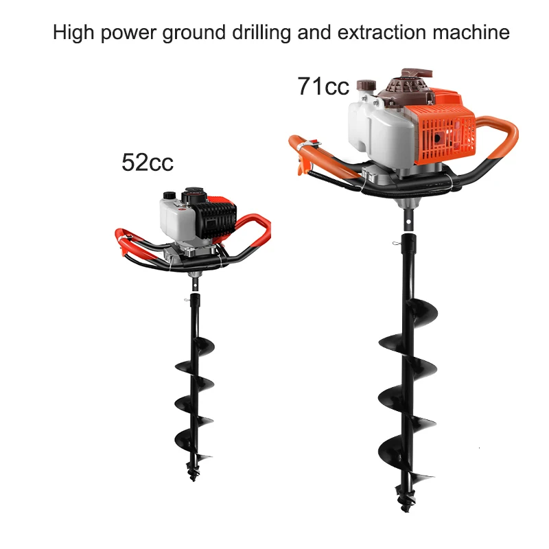 2 stroke Multi-function Gasoline Drill Pit Digging Machine Planting Tree Portable Orchard Hole Digging Machine