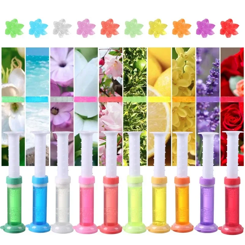 3/5/7/10Pcs Upgrade Toilet Cleaner Gel Automatic Efficient Lasting Deodorant Air Freshener Disinfection Flower Bathroom Clean
