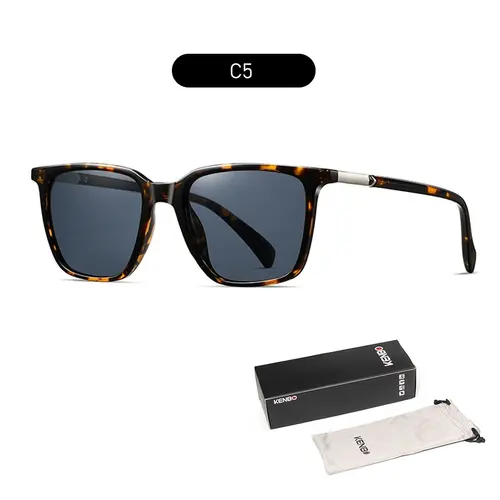 Polarized Sunglasses for Women Man Classic Retro Square UV400 Clear Vision and Glare Reduction for Driving Travel Sightseeing Be - Image 6