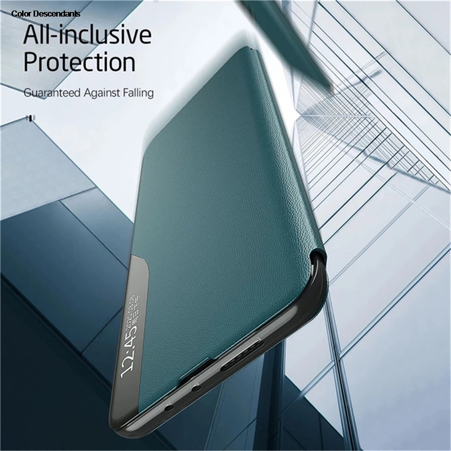 Luxury Leather Smart Flip Case with View Window for Huawei Honor - Original Mobile Phone Shell