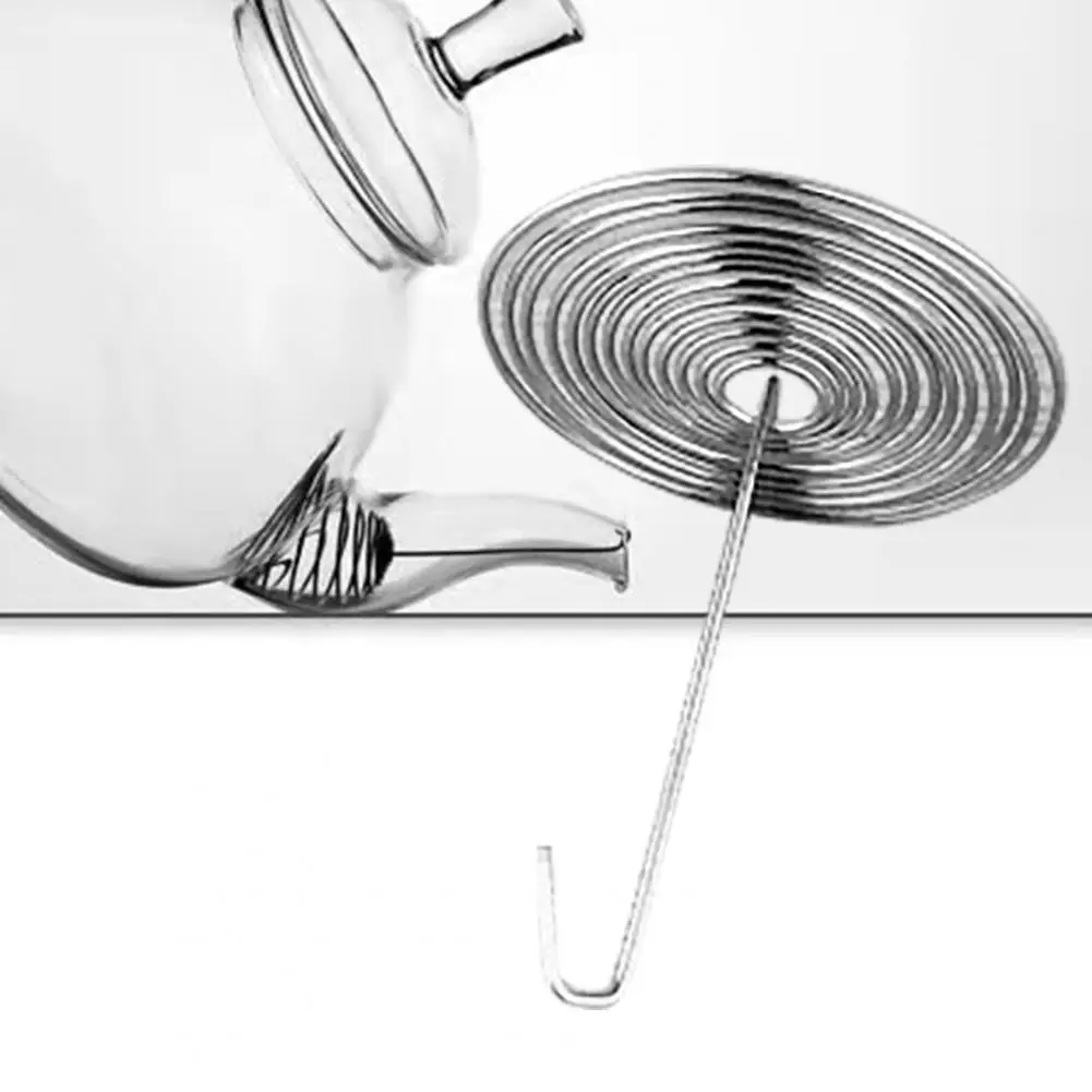 10Pcs Teapot Filter Durable Stainless Steel Replacement Kitchen Tool Tea Egg Accessories Teapot Nozzle Spring Sieve for Home
