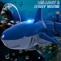 RC Shark Remote Control whale Spray Water Kids robot toy Radio Controlled Boats swimming pool Toys for boys Children Kid 3
