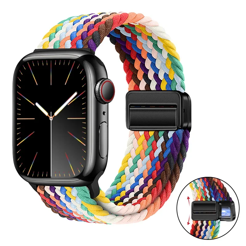 Woven Nylon Apple Watch Band with Magnetic Clasp