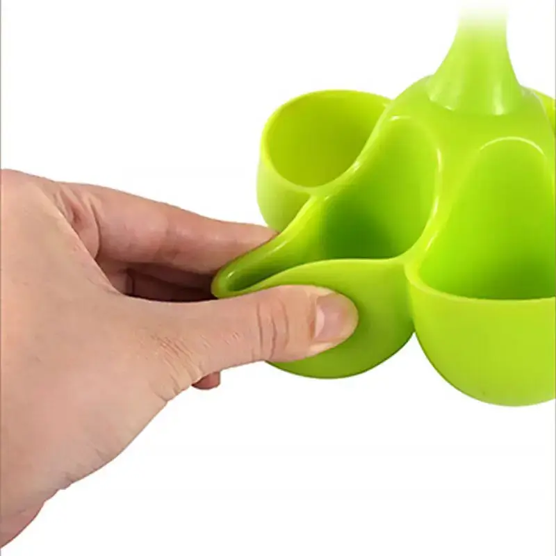 5 Holes Silicone Egg Cooker High Temperature Resistant Steamed Egg Tray Food Grade Complementary Food Tools