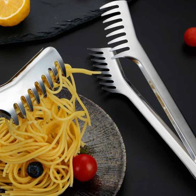Pince à Spaghetti, pince à pâtes, support pour la cuisson des pâtes,  Restaurant, nouilles, en acier inoxydable, peigne, accessoires de cuisine -  AliExpress