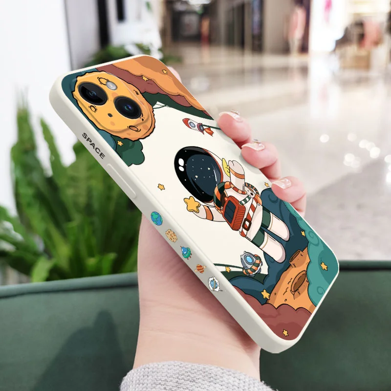 Hello Astronaut Cosmic Phone Case - Vibrant Space Design