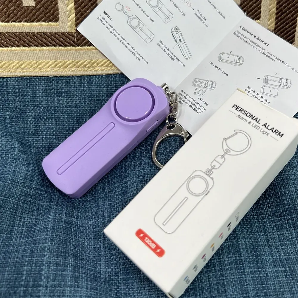 Portable Personal Safety Alarm - 130dB Loud Keychain for Emergency Self-Defense