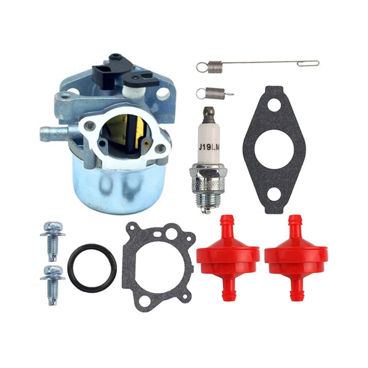 

675 190Cc Carburetor Fuel Filter Spring Spark Plug Kit for 6.25HP 6.75HP MRS Push Mower 675 190Cc