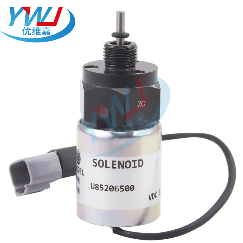 솔레노이드 밸브 U 85206500   퍼킨스 400 시리즈 403D-15 404D-22 404D-22T 404D-22TA 용 12V 디젤 발전기 스로틀 Flameout 스위치