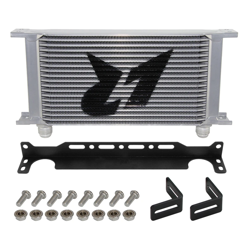 

LR AN10 19 Row Engine Oil cooler W/ 248mm Mounting Bracket Kit Mocal Type Black/Silver