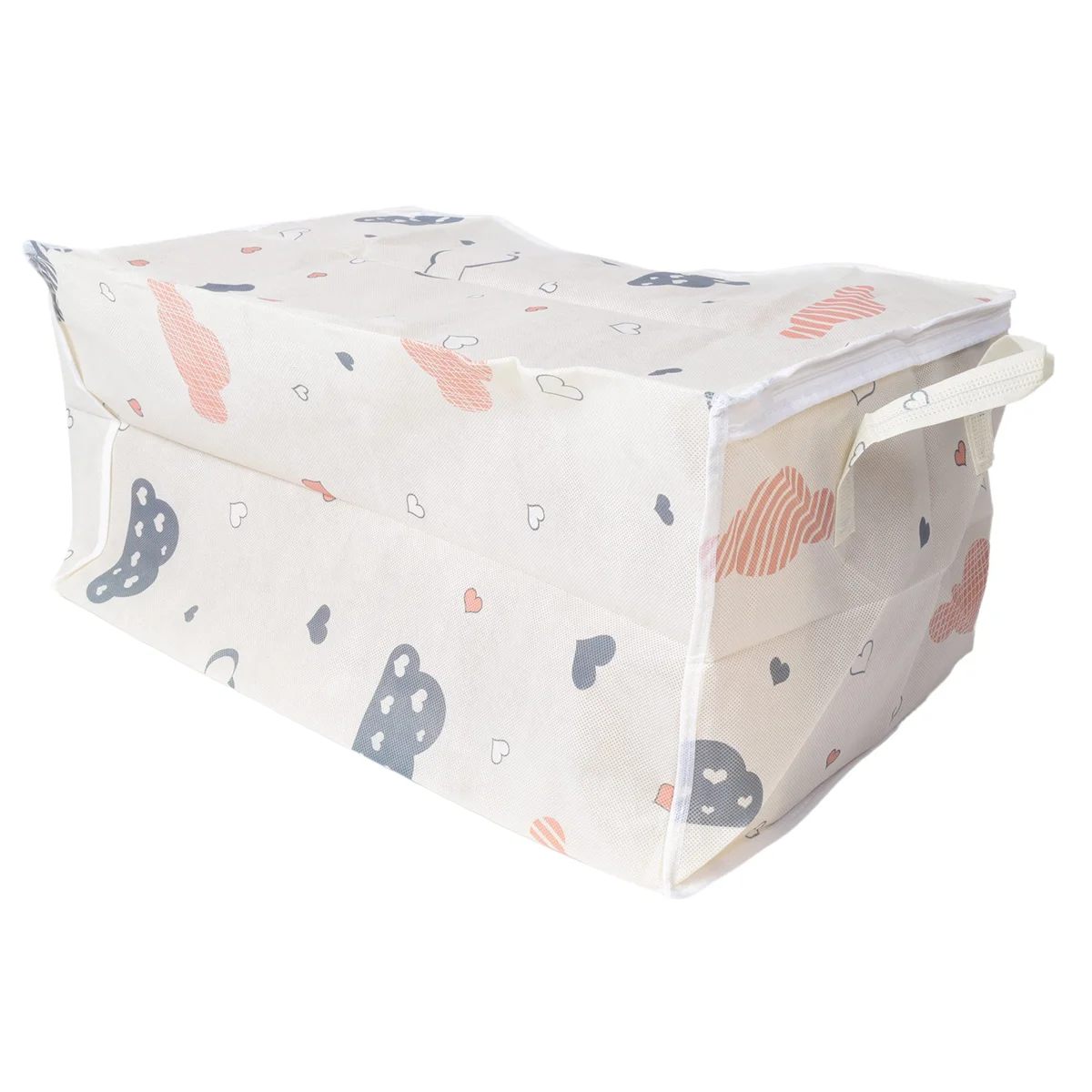 Storage Bag, Clothes Storage Comforter Storage Bag, Folding Organizer Bag with Handle, for Organizing Bedroom A 6