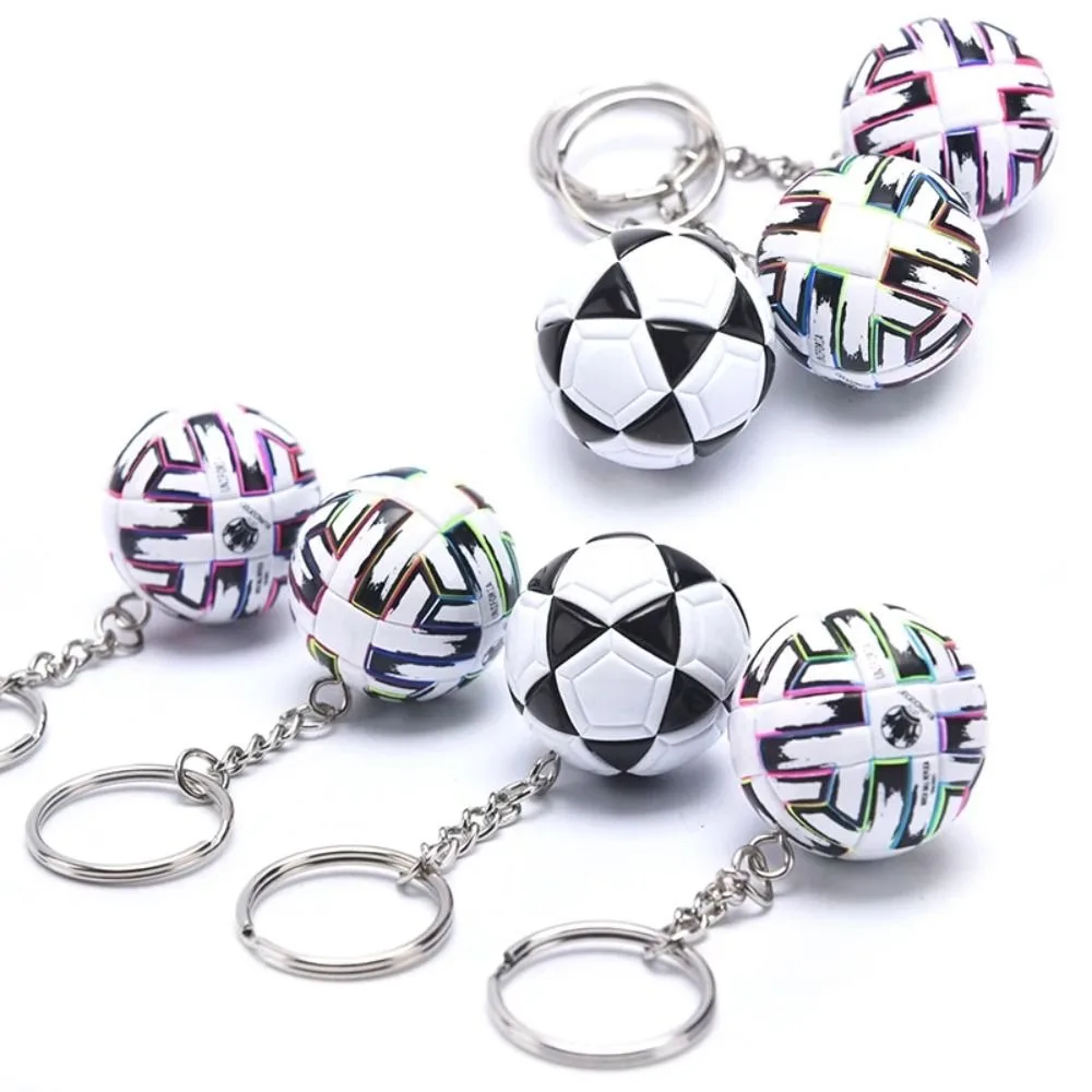 Leather Football Keychain New Exquisite Key Chain Souvenir Decoration Toy Keyring Ring School Reward for Kid Pendant Accessory - Image 5