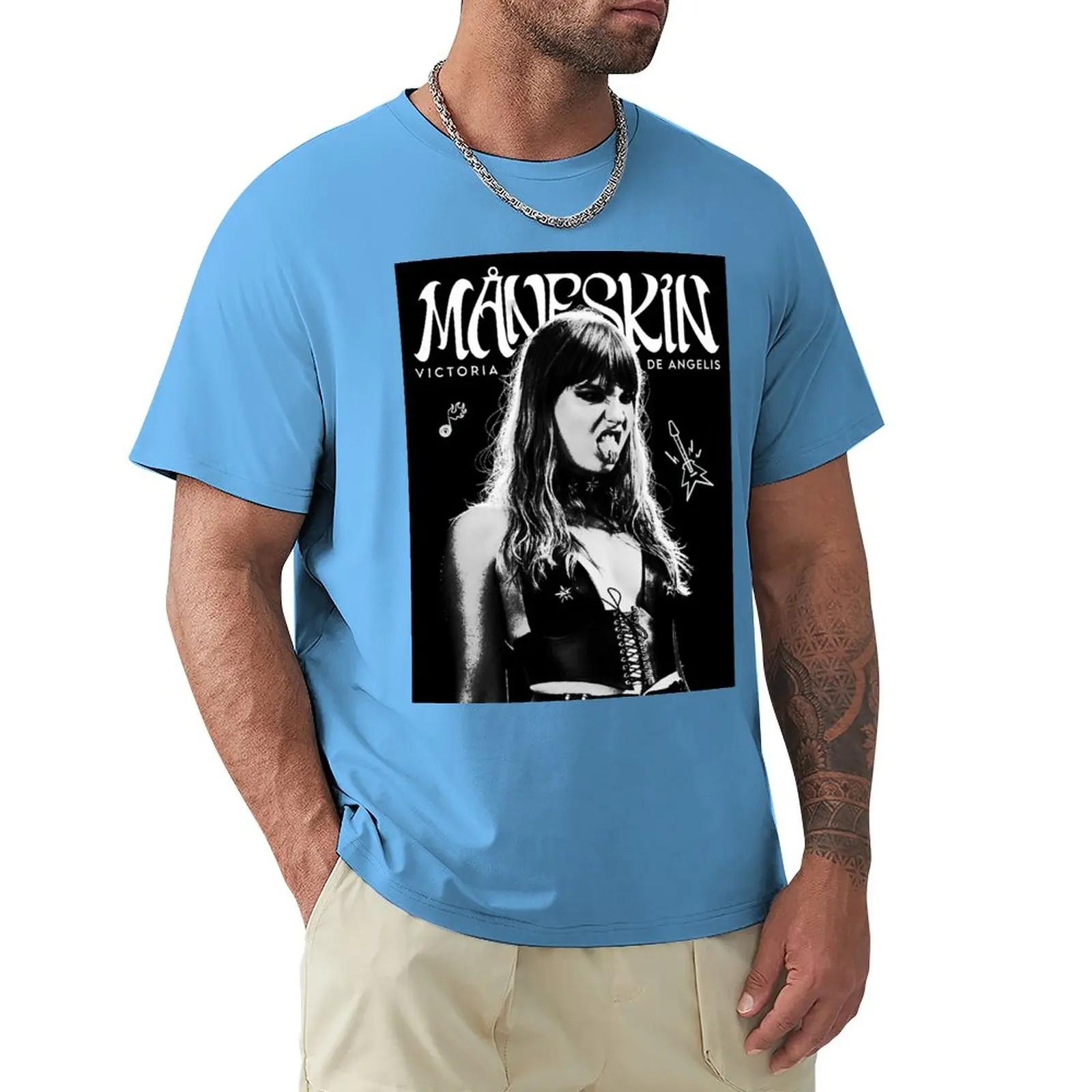 Maneskin Victoria De Angelis T-Shirt summer top Short sleeve