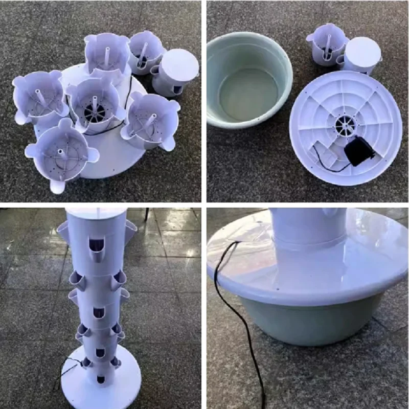 Hydroponic tower system Hydroponic Tower Home Vertical Soilless Culture Equipment Intelligent Timed Vegetable Planter