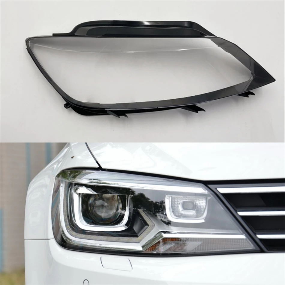 Volkswagen VW Lamando 2015 2016 2017 2018 Xenon LED Araba Aksesuarları Şeffaf Gövdeli Araba Farları Kabı Far Kabı