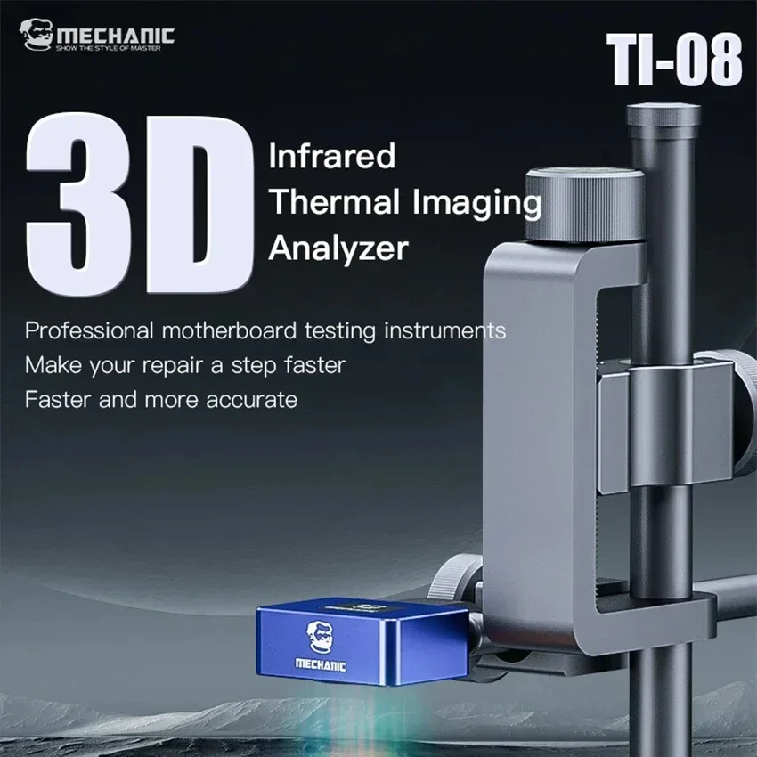 

MECHANIC TI08 3D Инфракрасный Тепловизор анализатор материнской платы PCB неисправность инструмент быстрой проверки подходит для ремонта мобильный телефон