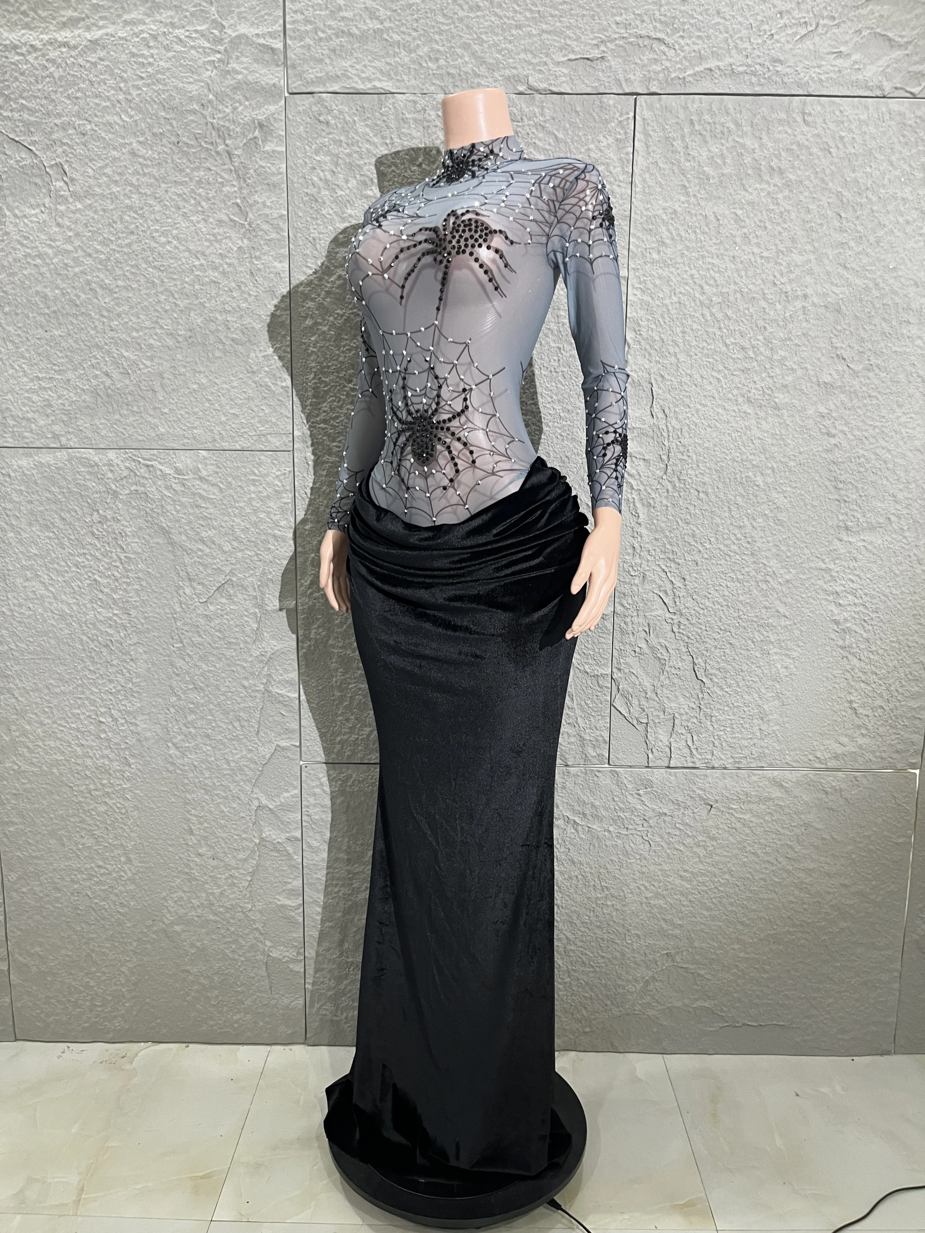 green emerald velvet dress MNM Couture G1612 : One-Shoulder Red Dress with Avant-Garde Organdie Accents