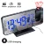 LED Digital Alarm Clock Watch Table Electronic Desktop Clocks USB Wake Up FM Radio Time Projector Snooze Function 2 Alarm 12